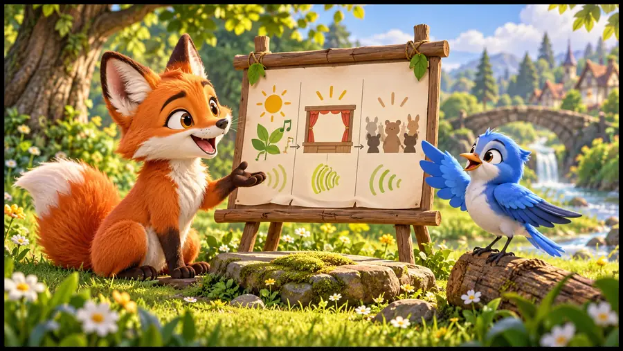 General visual reference for planning a character performance