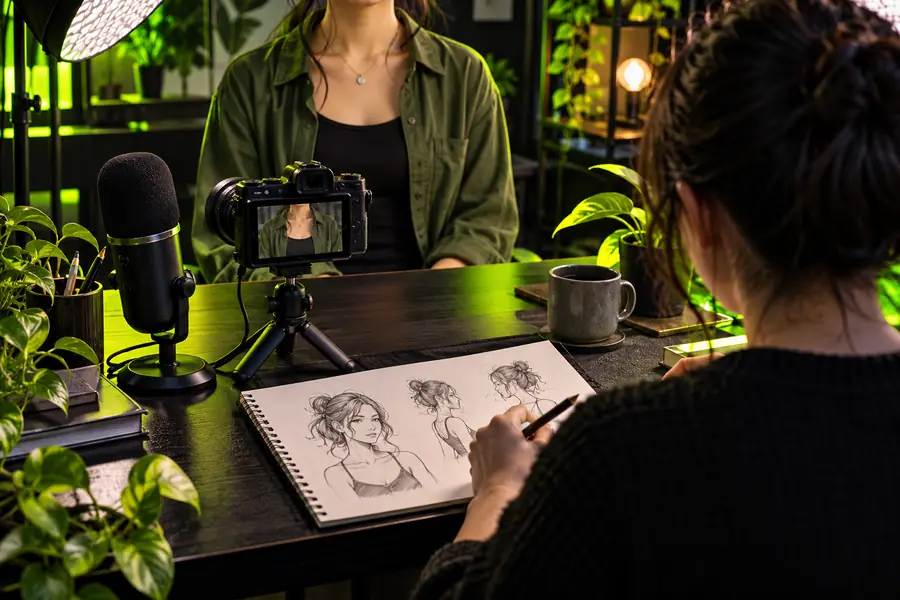 Illustrative source scene used to discuss a lip-sync starting point
