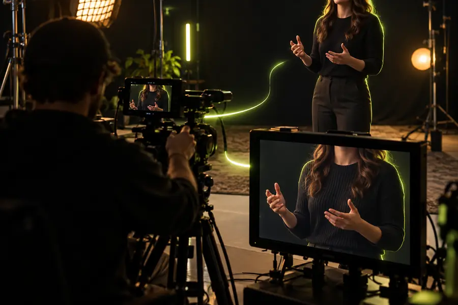 Illustrative example scene representing source footage
