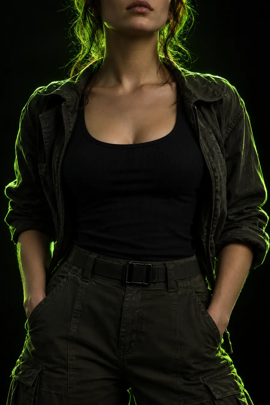 Still portrait prepared for a speaking-image workflow